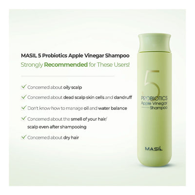 MASIL Probiotics Apple Vinegar Shampoo - Peaches&Creme Korean Skincare Malta