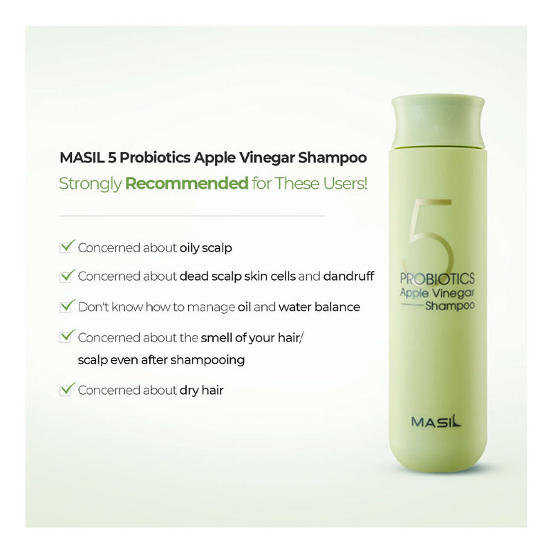 MASIL Probiotics Apple Vinegar Shampoo - Peaches&Creme Korean Skincare Malta