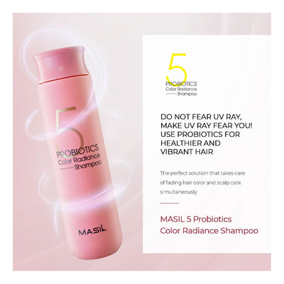 MASIL Probiotics Color Radiance Shampoo - Peaches&Creme Korean Skincare Malta