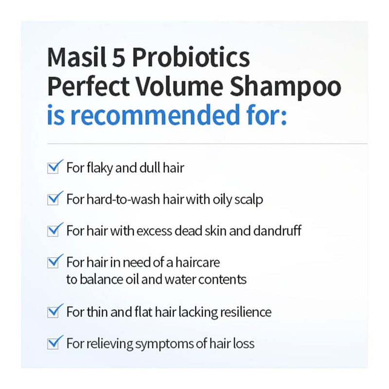 MASIL Probiotics Perfect Volume Shampoo - Peaches&Creme Shop Korean Skincare Malta
