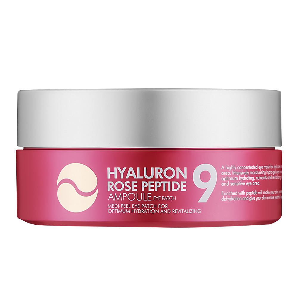 MEDI-PEEL Hyaluron Rose Peptide 9 Ampoule Eye Patch - Peaches&Creme Shop Korean Skincare Malta