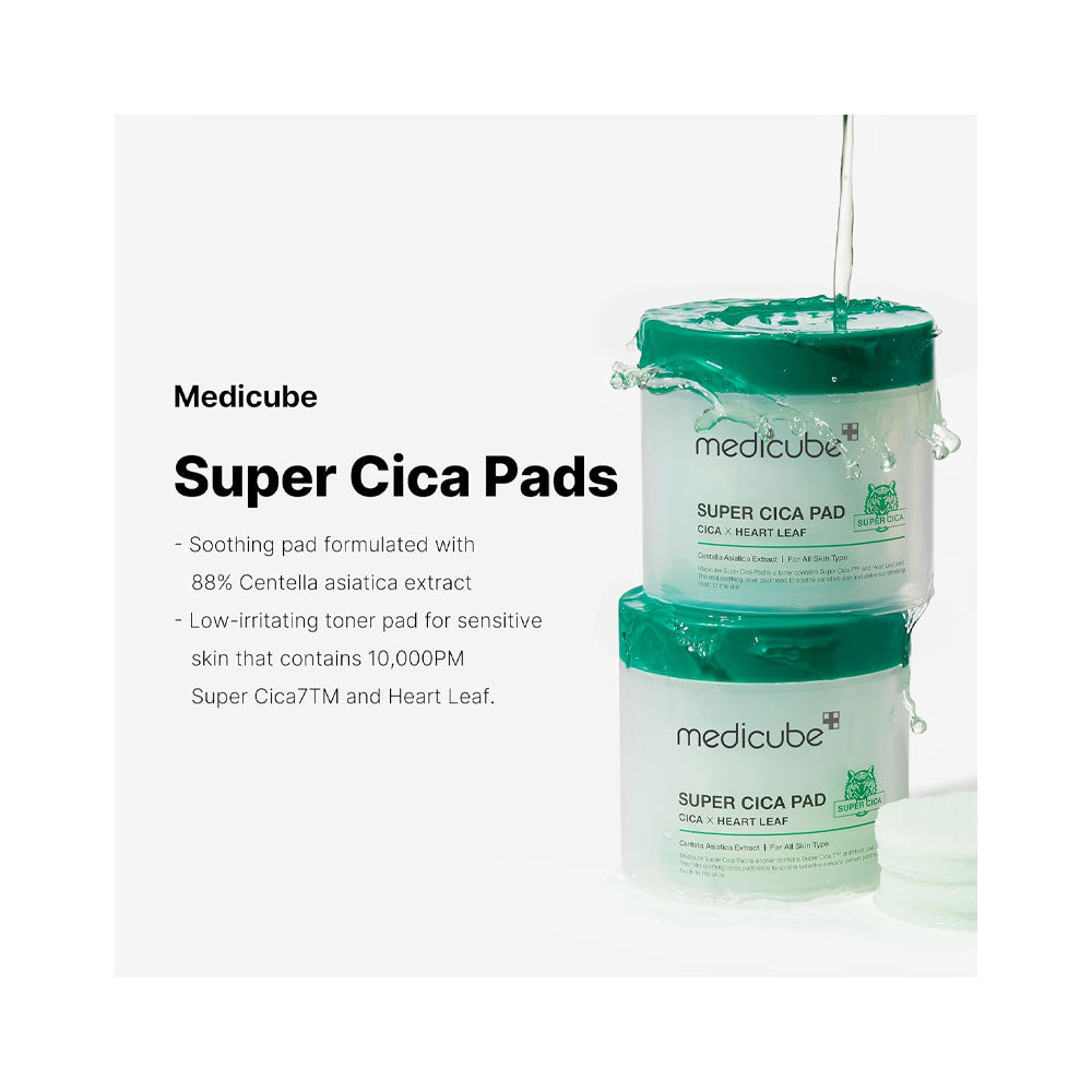 MEDICUBE Super Cica Pad - Peaches&Creme Shop Korean Skincare Malta