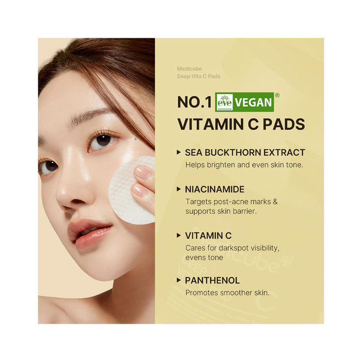 MEDICUBE Deep Vita C Pad - Peaches&Creme Shop Korean Skincare Malta