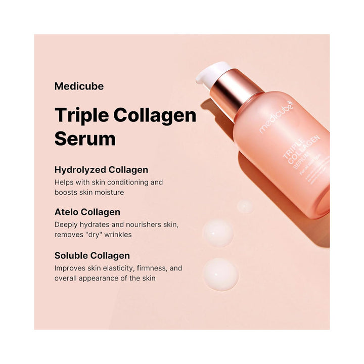 MEDICUBE Triple Collagen Serum - Peaches&Creme Shop Korean Skincare Malta