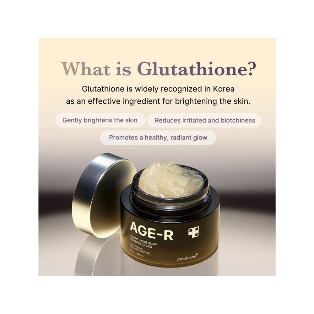 MEDICUBE AGE-R Glutathione Glow Capsule Cream - Korean Skincare Malta Peaches&Crme K-Beauty and Skincare MEDICUBE AGE-R Glutathione Glow Capsule Cream - Korean Skincare Malta Peaches&Crme K-Beauty and Skincare