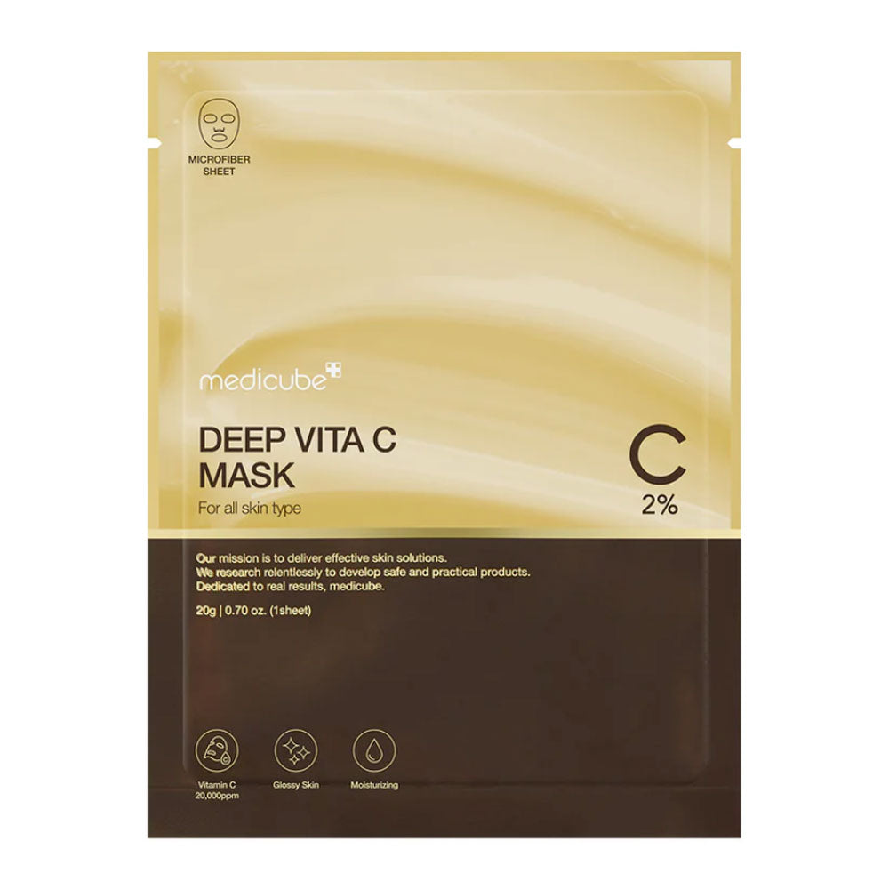 MEDICUBE Deep Vita C Mask - Peaches&Creme Shop Korean Skincare Malta