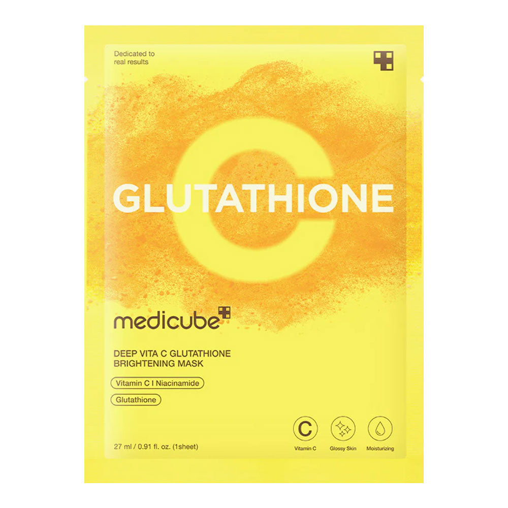 MEDICUBE Deep Vita C Glutathione Brightening Mask - Peaches&Creme Shop Korean Skincare Malta