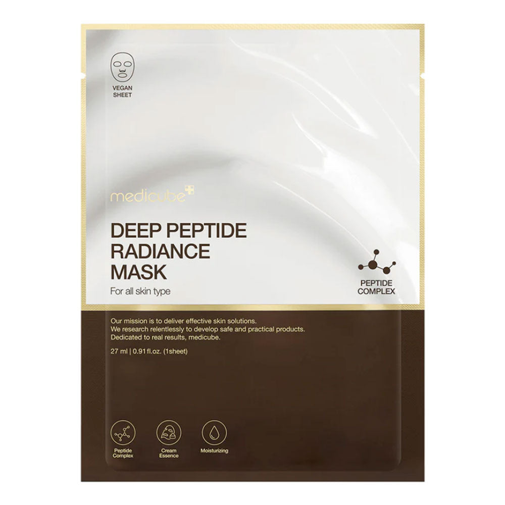 MEDICUBE Deep Peptide Radiance Mask - Peaches&Creme Shop Korean Skincare Malta