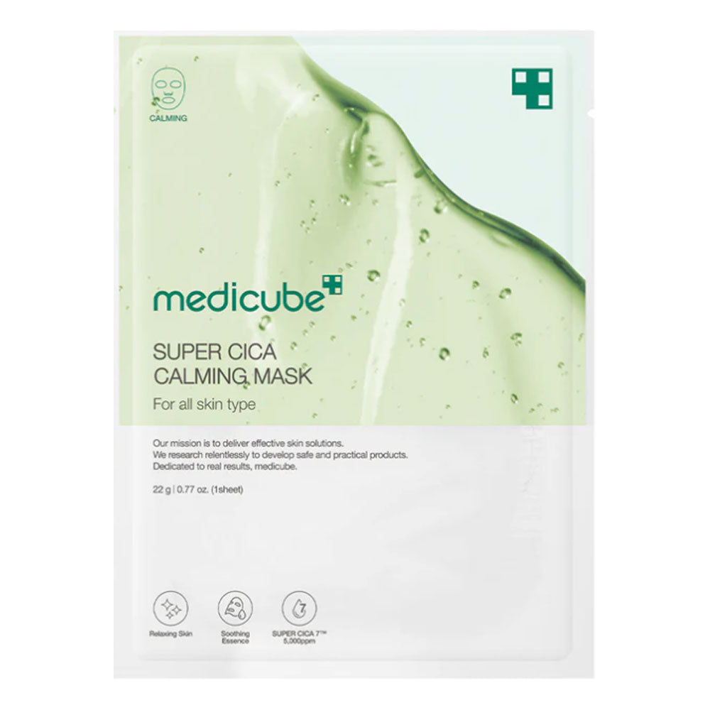 MEDICUBE Super Cica Calming Mask - Peaches&Creme Shop Korean Skincare Malta