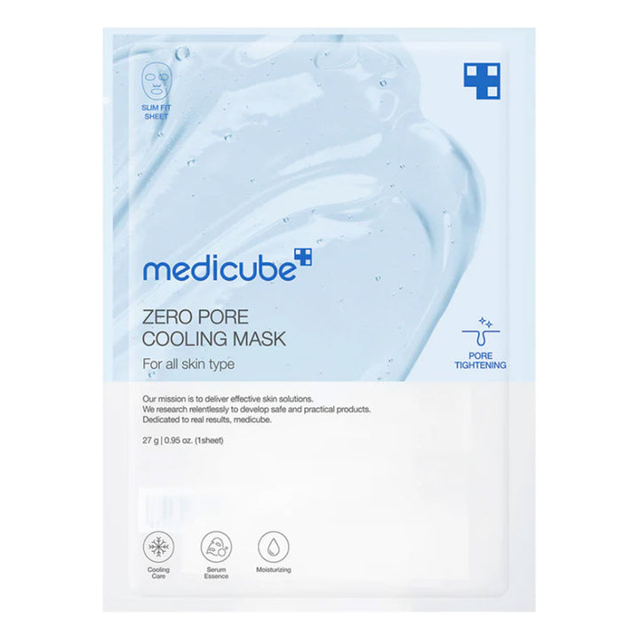 MEDICUBE Zero Pore Cooling Mask - Peaches&Creme Shop Korean Skincare Malta