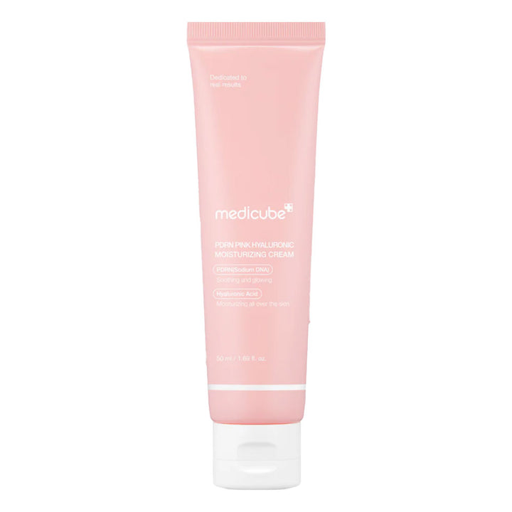 MEDICUBE PDRN Pink Hyaluronic Moisturizing Cream - Peaches&Creme Shop Korean Skincare Malta