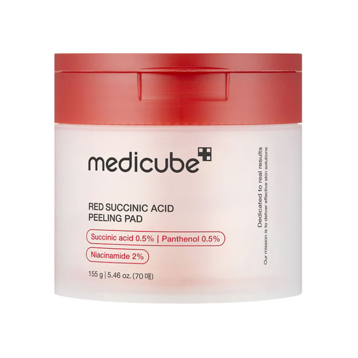 MEDICUBE Red Succinic Acid Peeling Pad - Peaches&Creme Shop Korean Skincare Malta