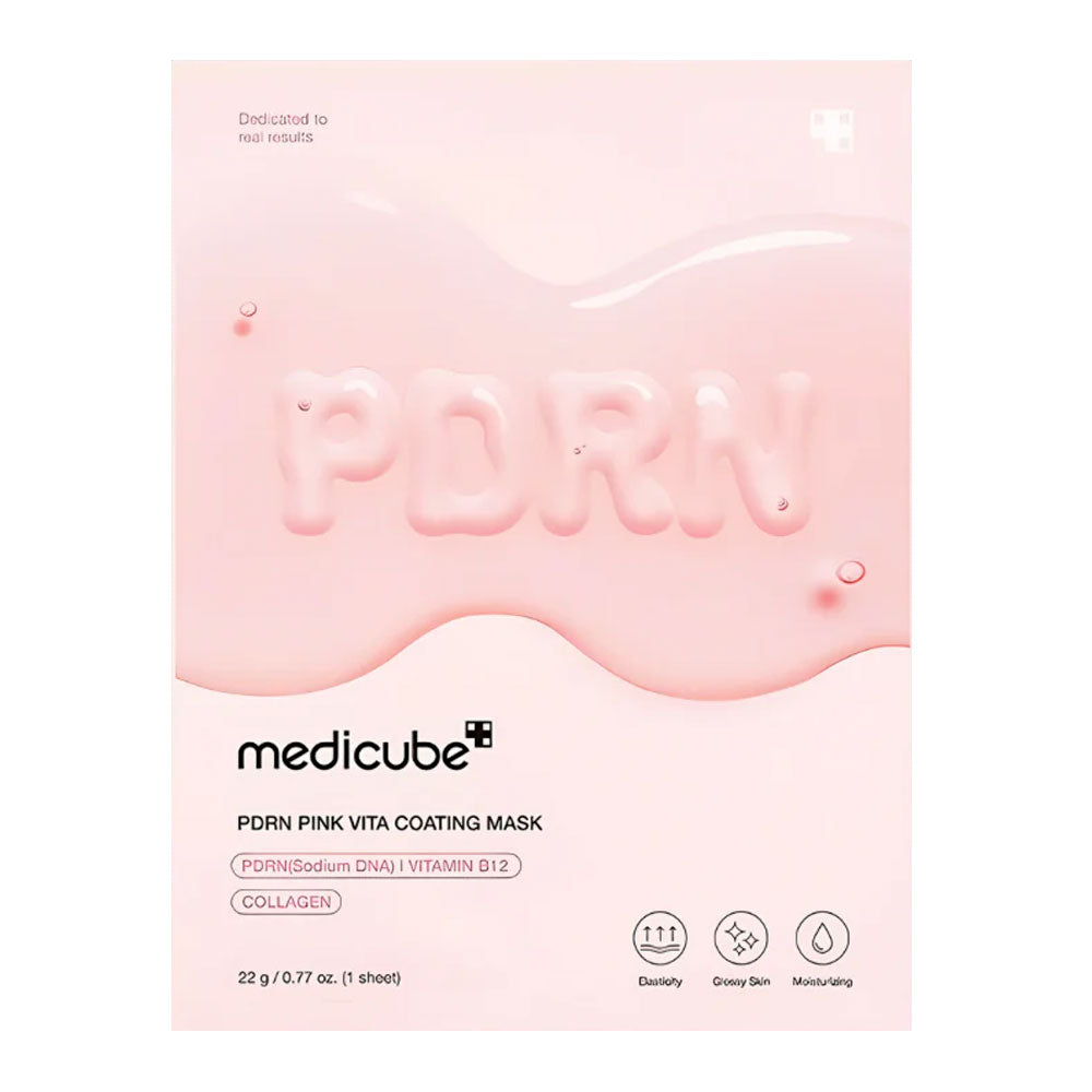 MEDICUBE PDRN Pink Vita Coating Mask - Peaches&Creme Shop Korean Skincare Malta