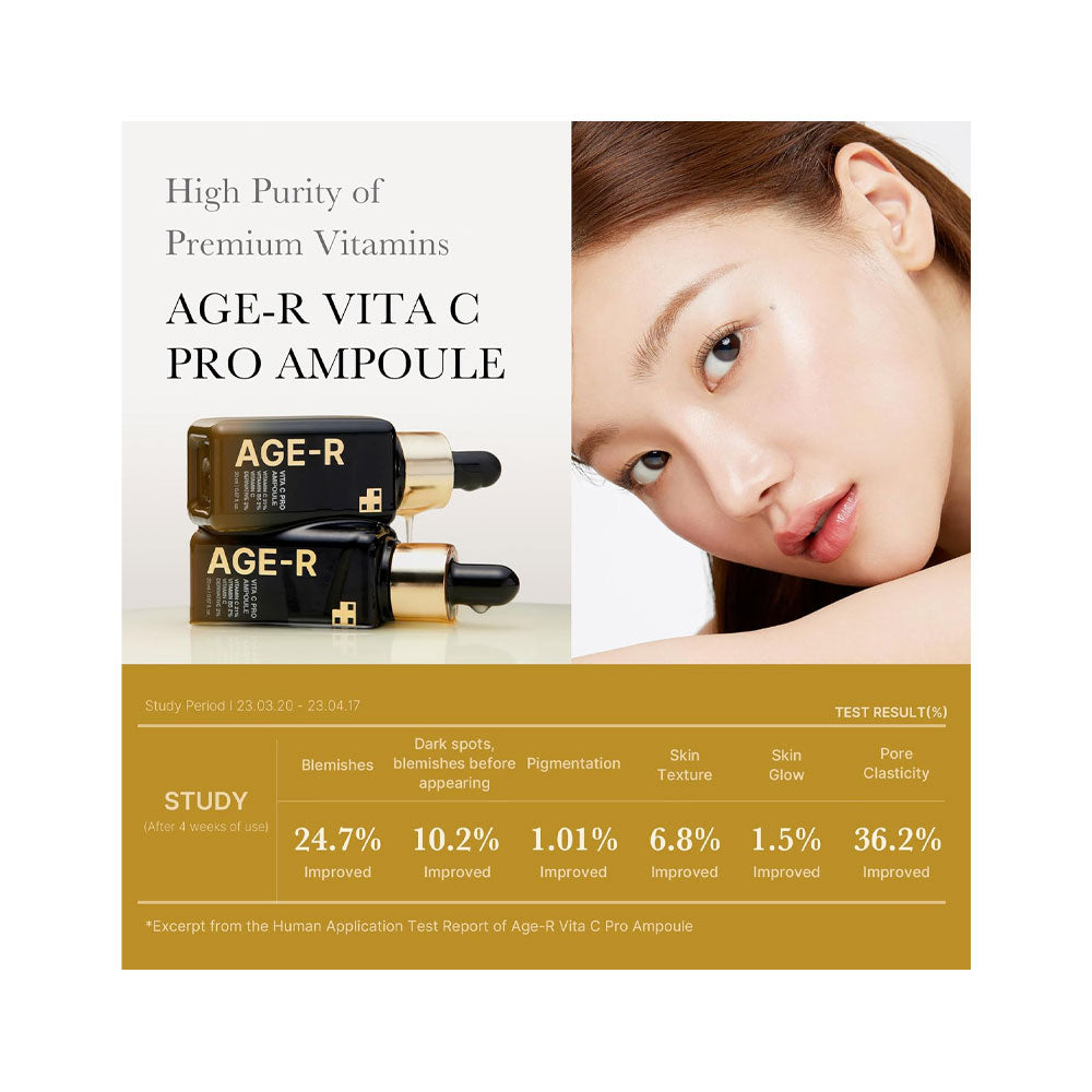 MEDICUBE AGE-R Vita C Pro Ampoule - Peaches&Creme Shop Korean Skincare Malta