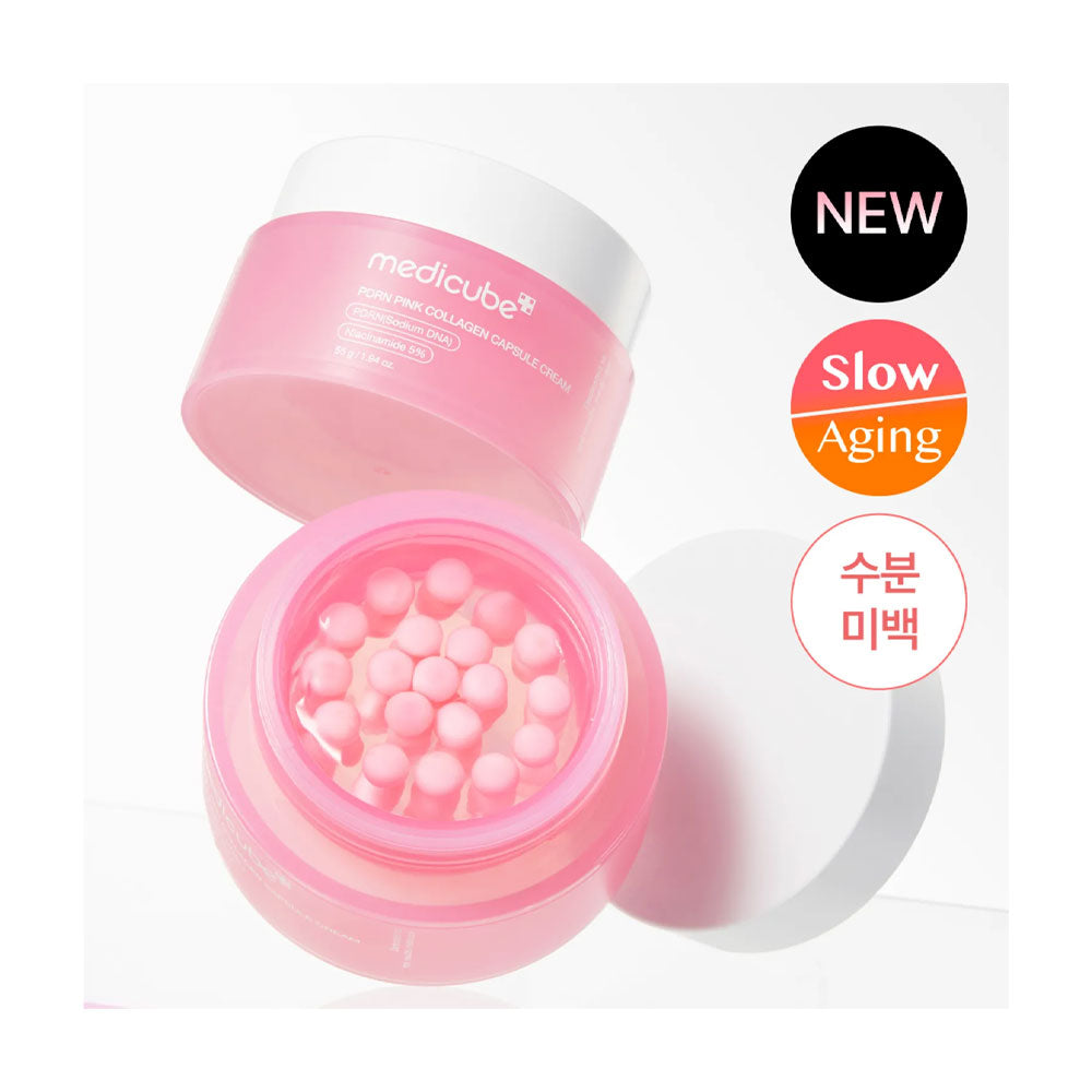 MEDICUBE PDRN Pink Collagen Capsule Cream - Peaches&Creme Shop Korean Skincare Malta