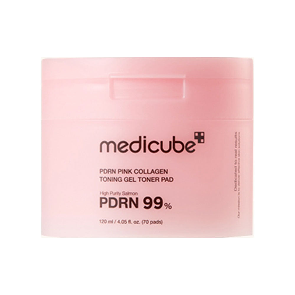 MEDICUBE PDRN Pink Toning Gel Toner Pad - Peaches&Creme Shop Korean Skincare Malta