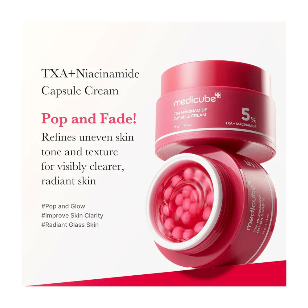 MEDICUBE TXA Niacinamide Capsule Cream - Peaches&Creme Shop Korean Skincare Malta