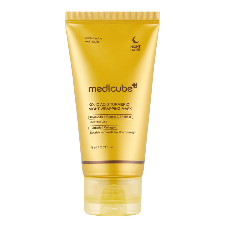 MEDICUBE Kojic Acid Turmeric Night Wrapping Mask - Peaches&Creme Shop Korean Skincare Malta