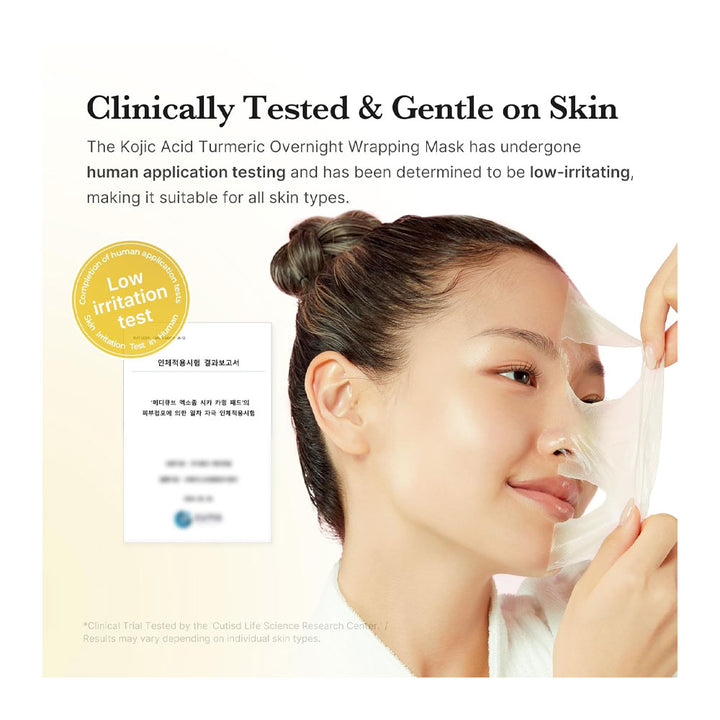 MEDICUBE Kojic Acid Turmeric Night Wrapping Mask - Peaches&Creme Shop Korean Skincare Malta