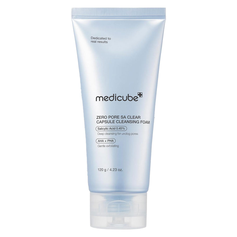 MEDICUBE Zero Pore SA Clear Capsule Cleansing Foam - Peaches&Creme Shop Korean Skincare Malta