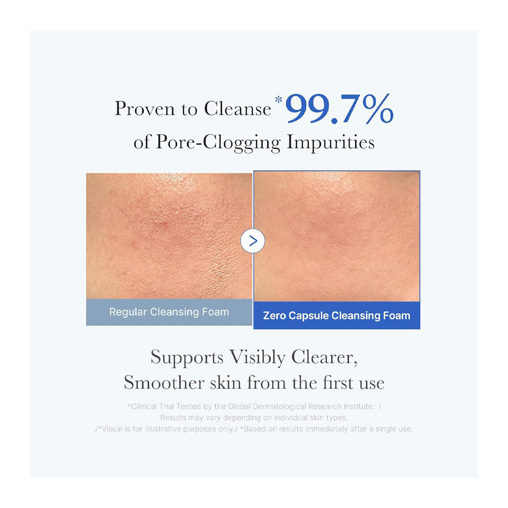 MEDICUBE Zero Pore SA Clear Capsule Cleansing Foam - Peaches&Creme Shop Korean Skincare Malta