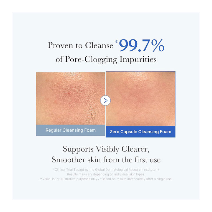 MEDICUBE Zero Pore SA Clear Capsule Cleansing Foam - Peaches&Creme Shop Korean Skincare Malta