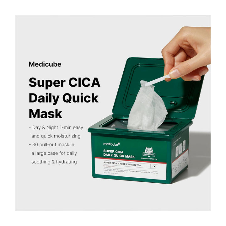 MEDICUBE Super Cica Daily Quick Mask - Peaches&Creme Shop Korean Skincare Malta