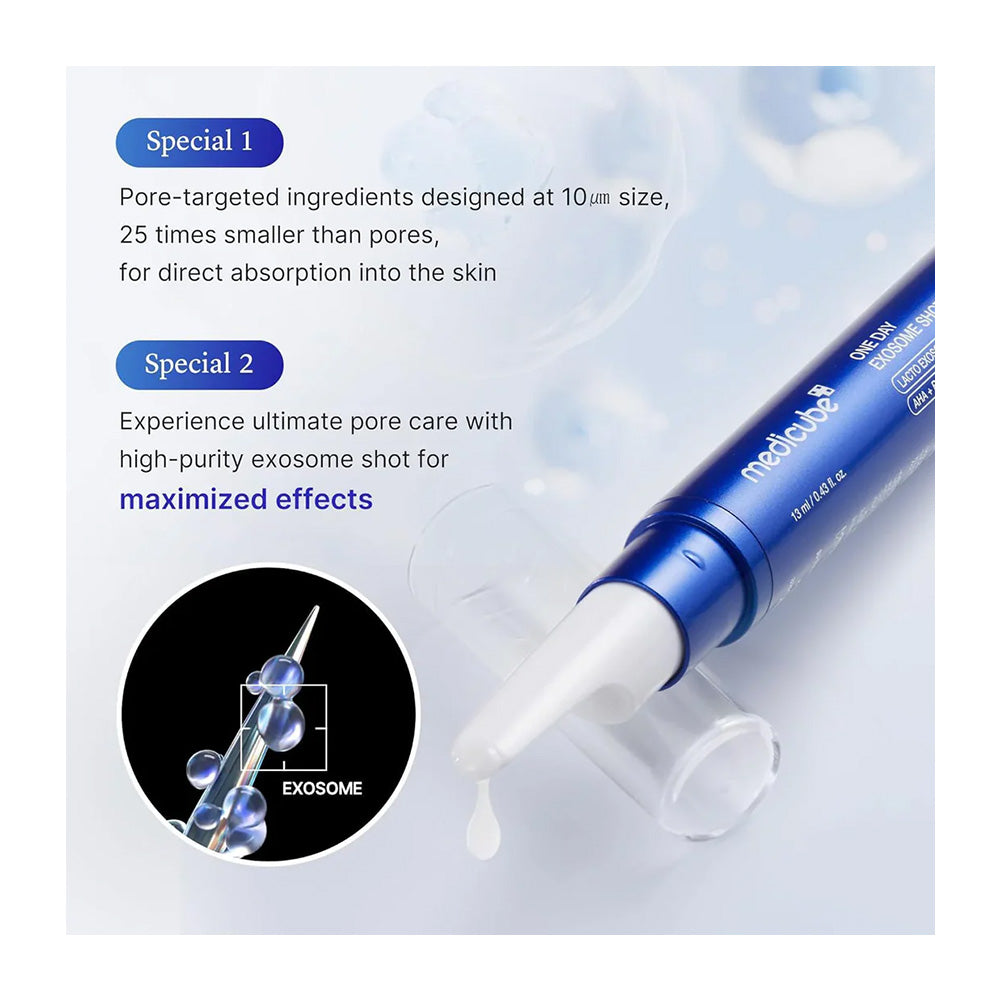 MEDICUBE One Day Exosome Shot 25000 - Peaches&Creme Shop Korean Skincare Malta