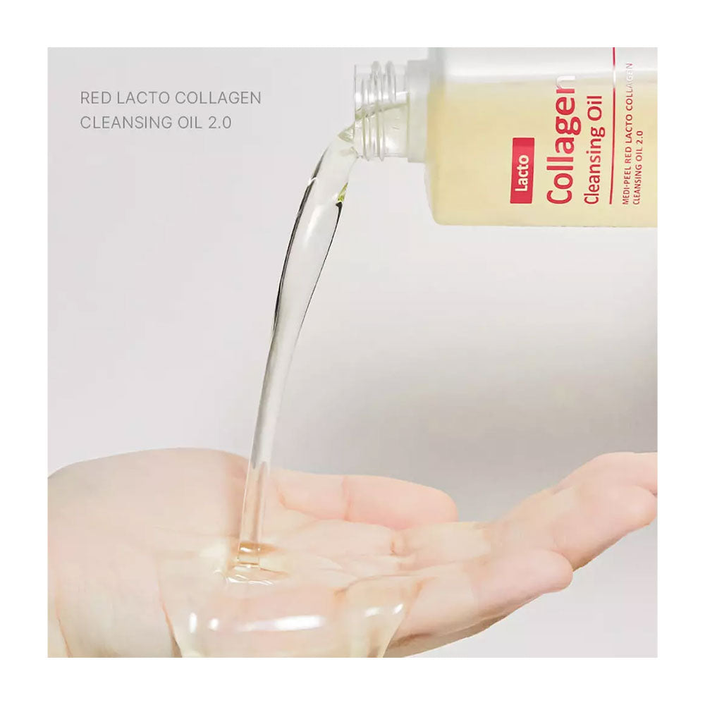 MEDI-PEEL Red Lacto Collagen Cleansing Oil 2.0 - Peaches&Creme Shop Korean Skincare Malta