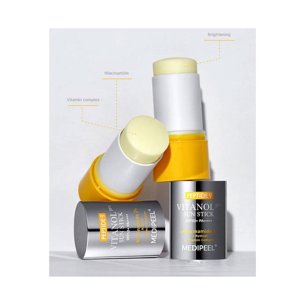 MEDI-PEEL Peptide 9 Vitanol Sun Stick PRO - Peaches&Creme Shop Korean Skincare Malta