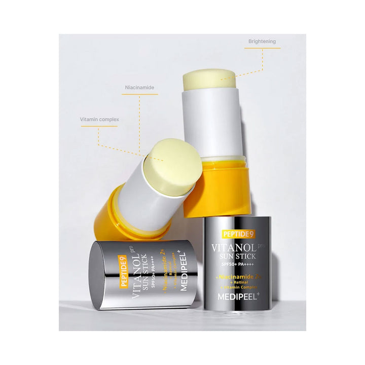 MEDI-PEEL Peptide 9 Vitanol Sun Stick PRO - Peaches&Creme Shop Korean Skincare Malta