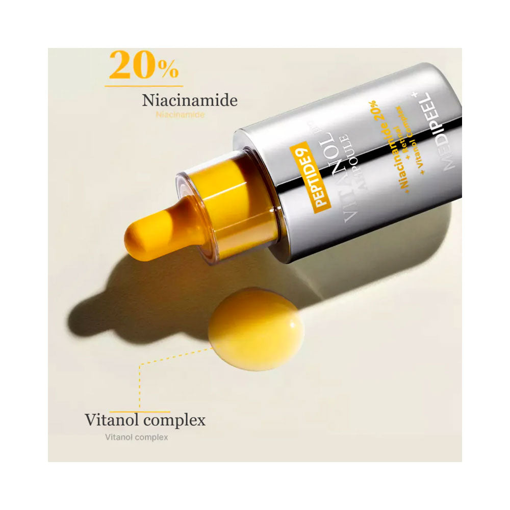 MEDI-PEEL Peptide 9 Vitanol Ampoule PRO - Peaches&Creme Shop Korean Skincare Malta