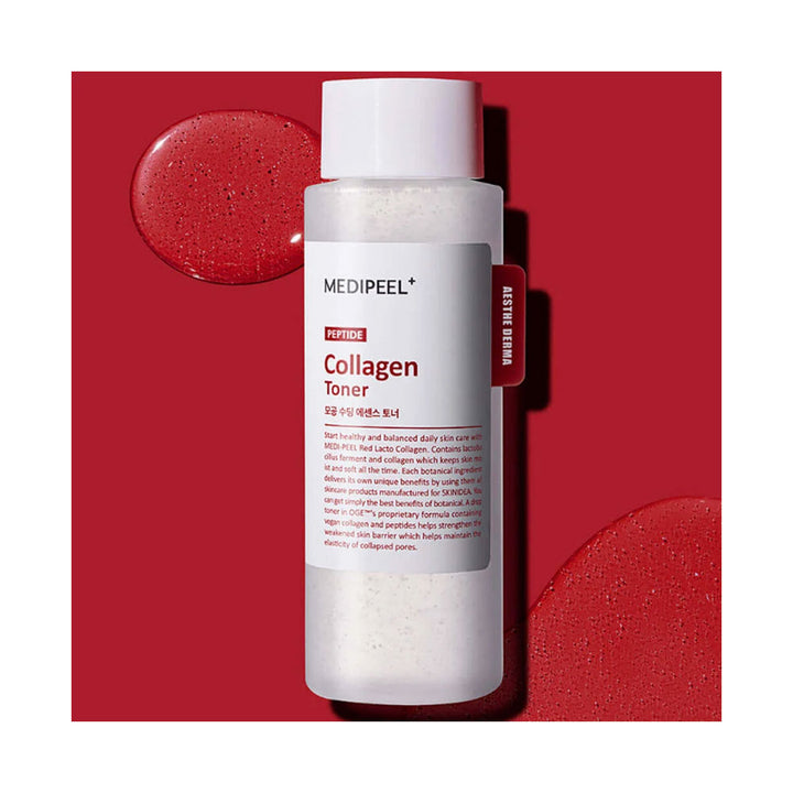 MEDI-PEEL Red Lacto Collagen Soothing Essence Toner - Peaches&Creme Shop Korean Skincare Malta