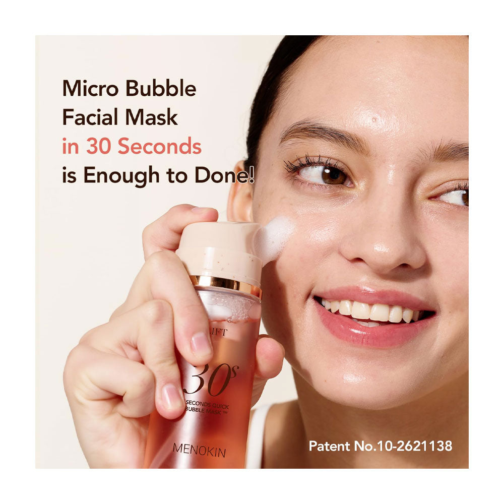 MENOKIN 30 Seconds Quick Bubble Mask LIFT - Peaches&Creme Shop Korean Skincare Malta