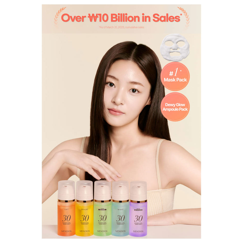 MENOKIN 30 Seconds Quick Bubble Mask LIFT - Peaches&Creme Shop Korean Skincare Malta