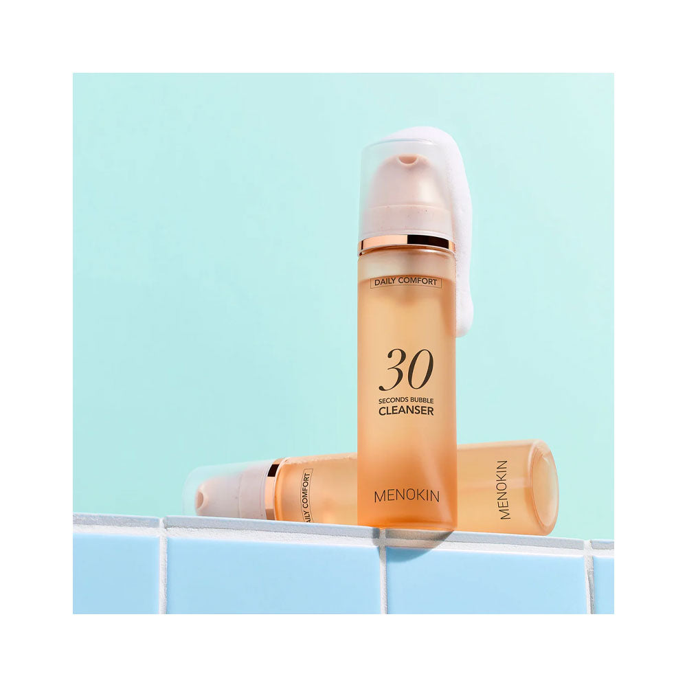 MENOKIN 30 Seconds Bubble Cleanser DAILY COMFORT - Peaches&Creme Shop Korean Skincare Malta
