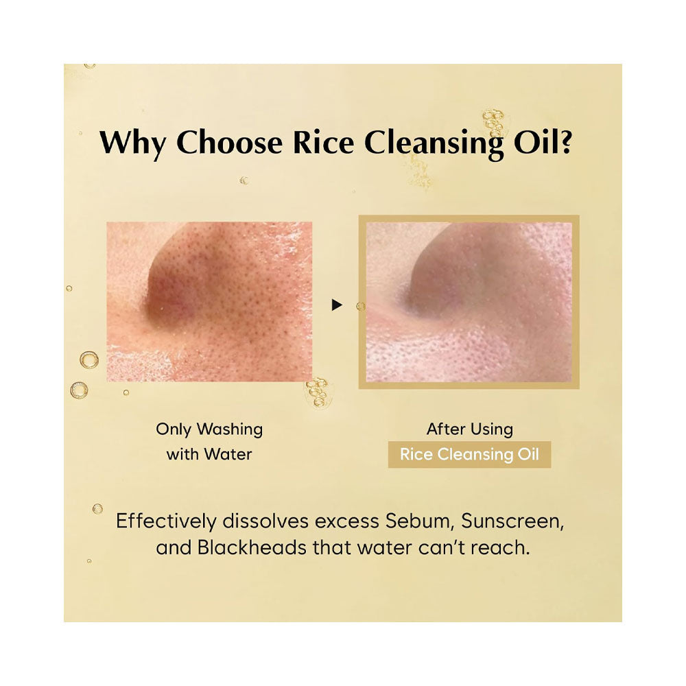 MIDHA Rice Cleansing Oil - Peaches&Creme Shop Korean Skincare Malta