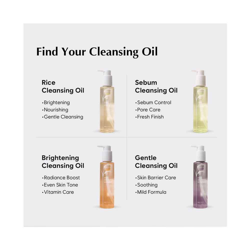 MIDHA Rice Cleansing Oil - Peaches&Creme Shop Korean Skincare Malta