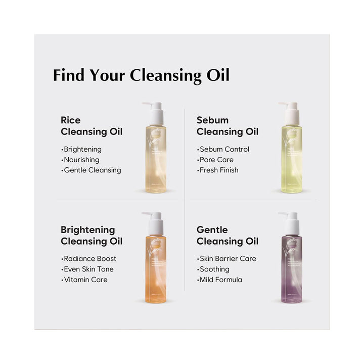 MIDHA Rice Cleansing Oil - Peaches&Creme Shop Korean Skincare Malta