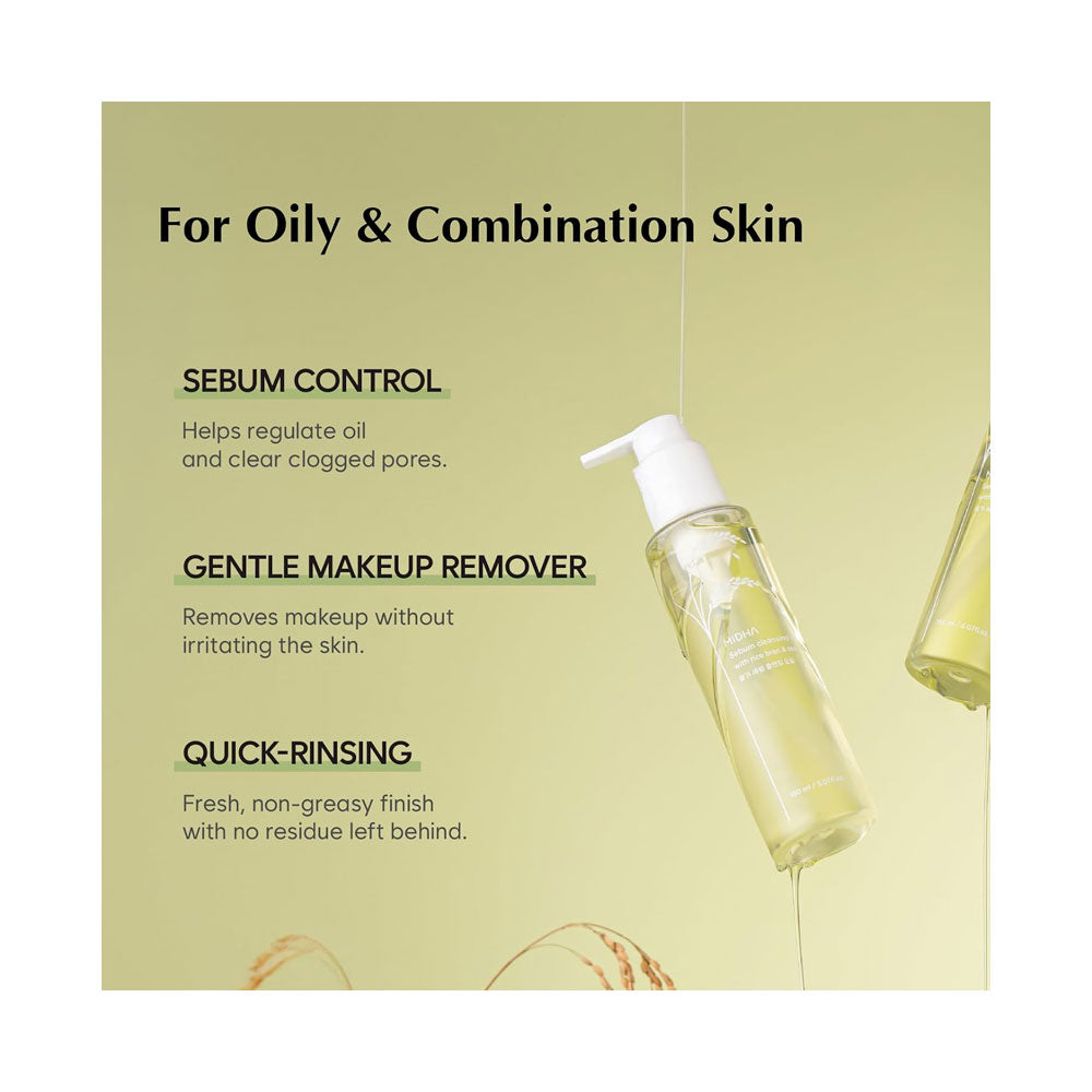 MIDHA Sebum Cleansing Oil - Peaches&Creme Shop Korean Skincare Malta