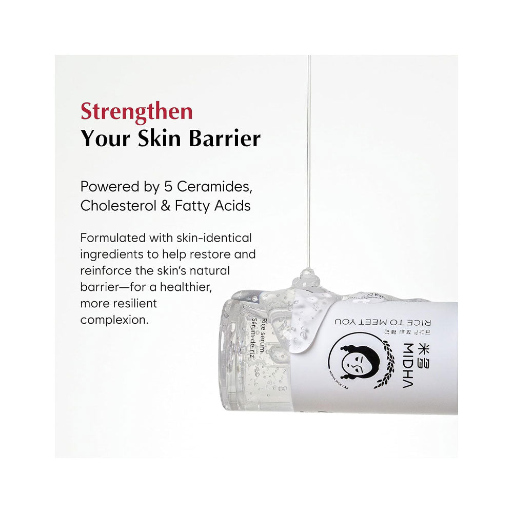 MIDHA Rice Serum - Peaches&Creme Shop Korean Skincare Malta