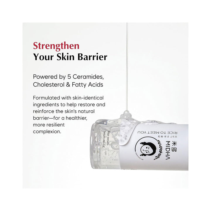 MIDHA Rice Serum - Peaches&Creme Shop Korean Skincare Malta