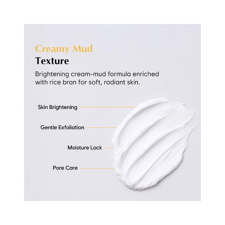 MIDHA Rice Brightening (Wash Off) Mask - Peaches&Creme Shop Korean Skincare Malta