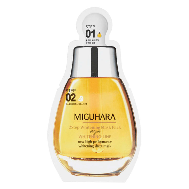 MIGUHARA 2Step Whitening Mask Pack Origin - Peaches&Creme Shop Korean Skincare Malta