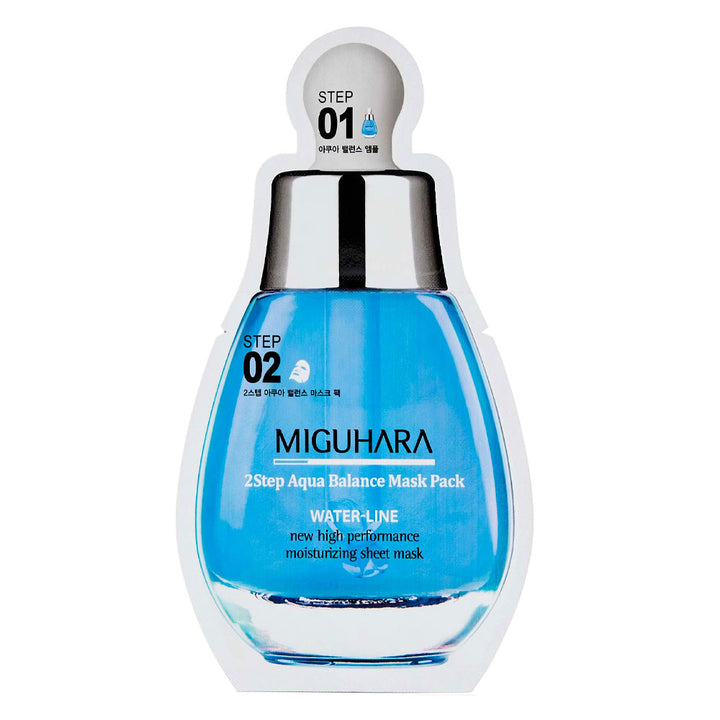 MIGUHARA 2Step Aqua Balance Mask Pack - Peaches&Creme Shop Korean Skincare Malta