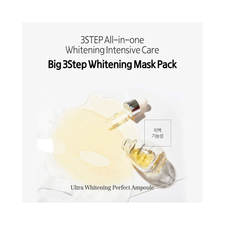 MIGUHARA Big 3Step Whitening Mask Pack Origin - Peaches&Creme Shop Korean Skincare Malta