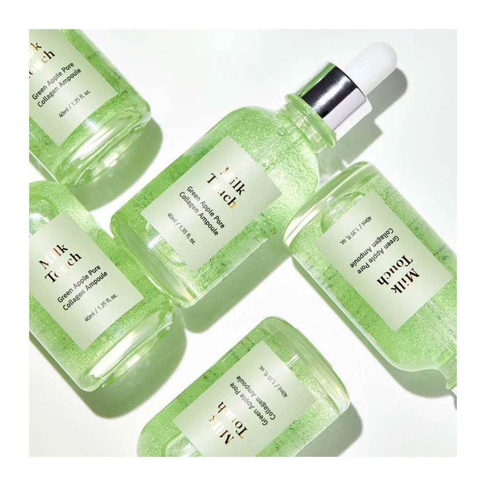 MILK TOUCH Green Apple Pore Collagen Ampoule - Peaches&Creme Shop Korean Skincare Malta