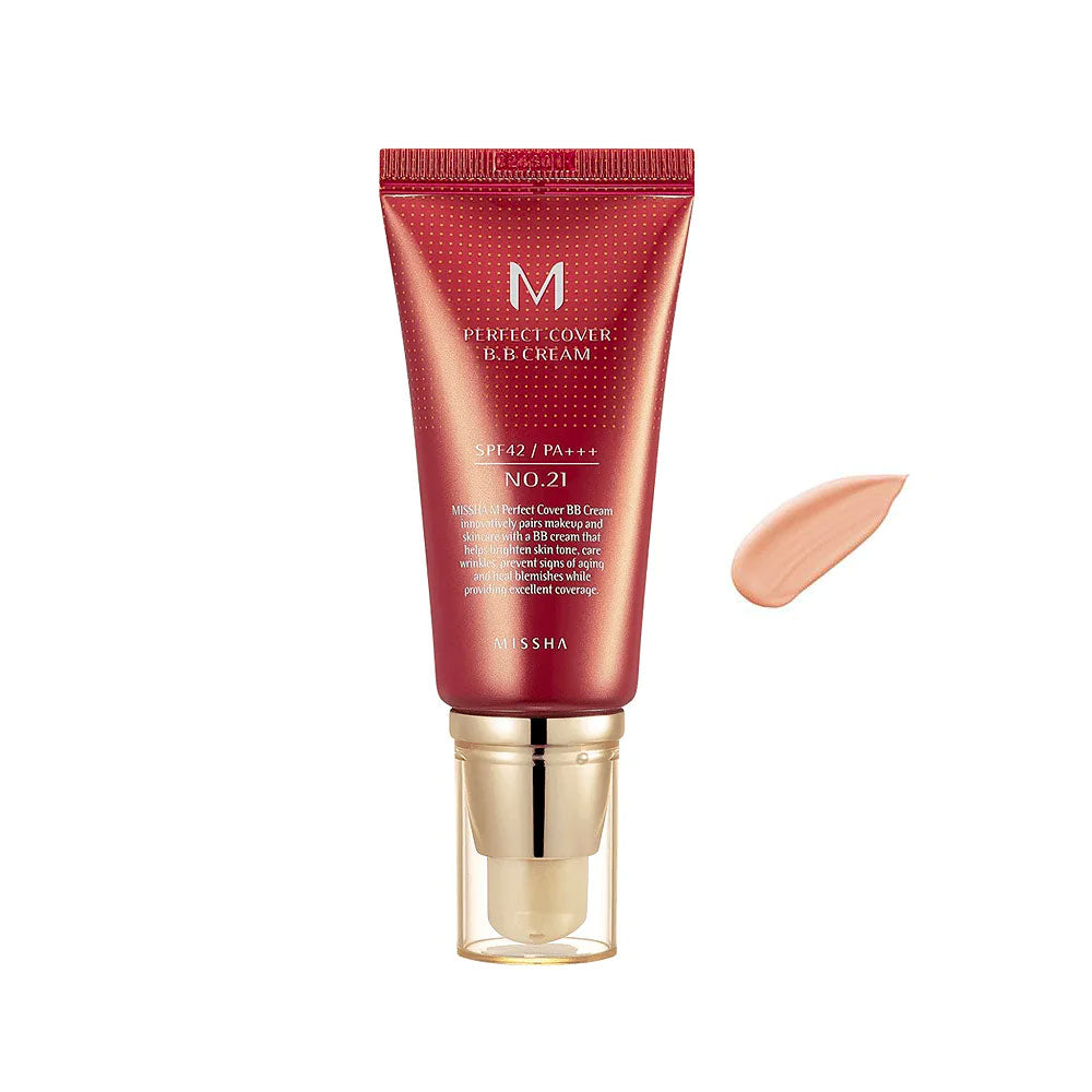 Missha M Perfect Cover BB Cream - Peaches&Creme Shop Korean Skincare Malta