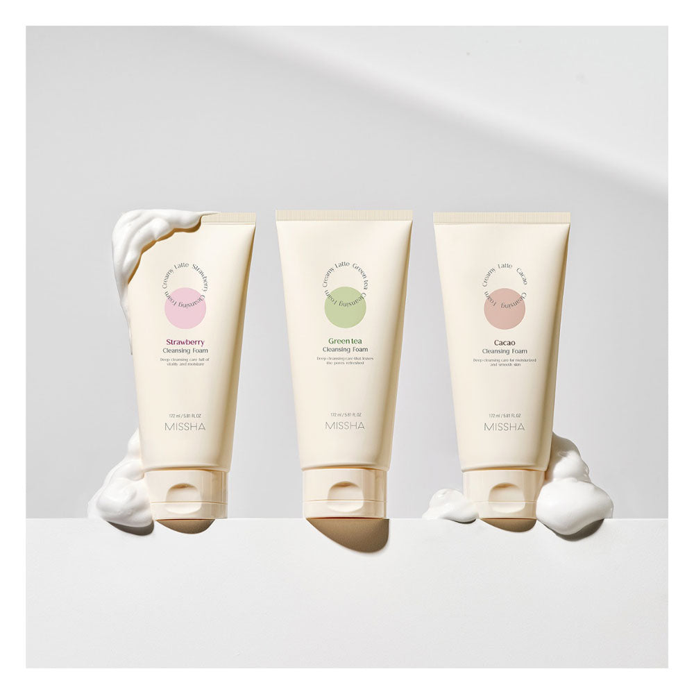 MISSHA Creamy Latte Cleansing Foam - Peaches&Creme Shop Korean Skincare Malta