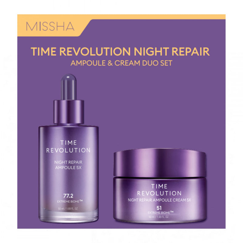 MISSHA Time Revolution Night Repair Duo Set - Peaches&Creme Shop Korean Skincare Malta